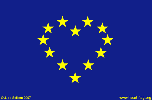 Drapeau-coeur européen