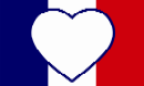 Drapeau-coeur français
