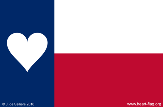 Texas heart-flag